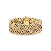 BUCCELLATI, BICOLOR GOLD BRACELET