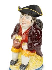 A "Scottish Farmer" Toby Jug and a "Lady Snuff Taker" Toby Jug