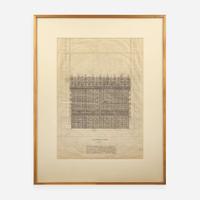 Samuel Yellin (American, b. Ukraine, 1884-1940) Two Drawings for the National Cathedral, Washington, D.C., USA, 1933