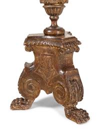 A Large Italian Painted Pricket