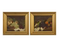 English School 19th Century, A Pair: Still Lifes with Fruit , Dated "1898”