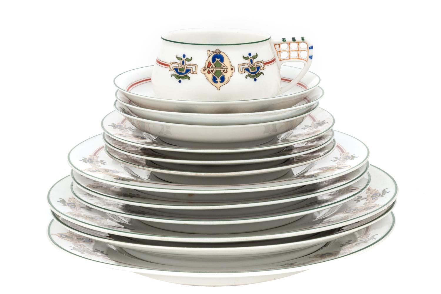 A Russian Porcelain Dinner Service