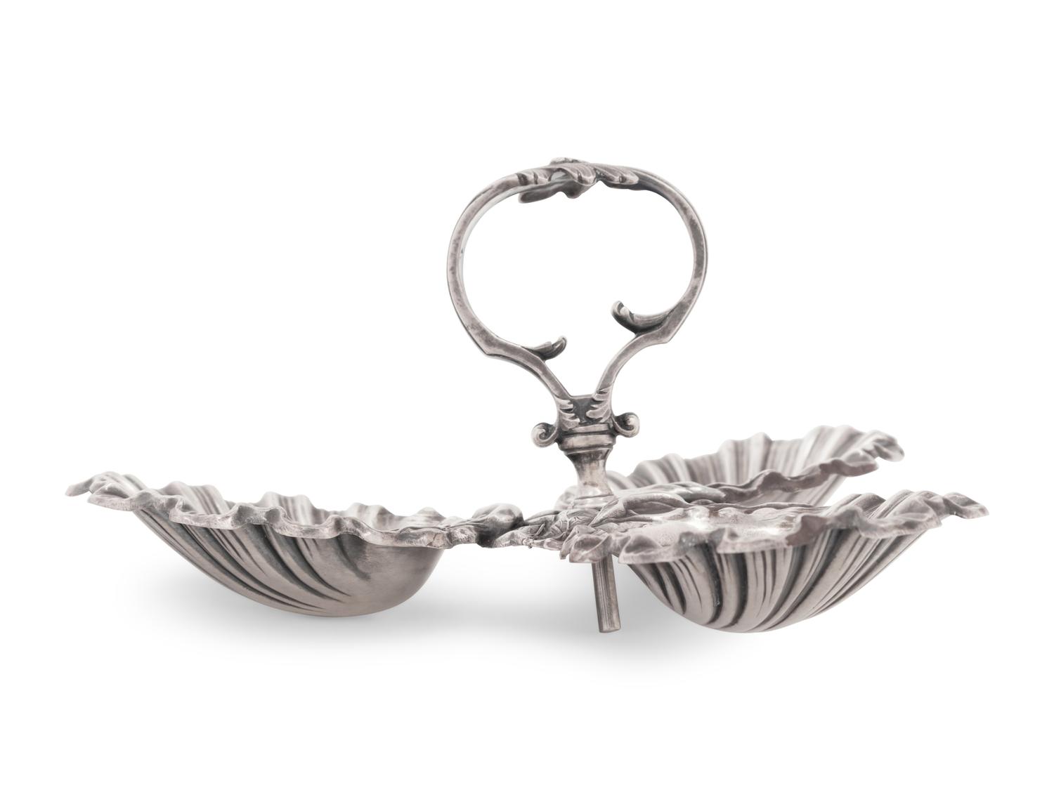 A Cartier Silver Tripartite Dish