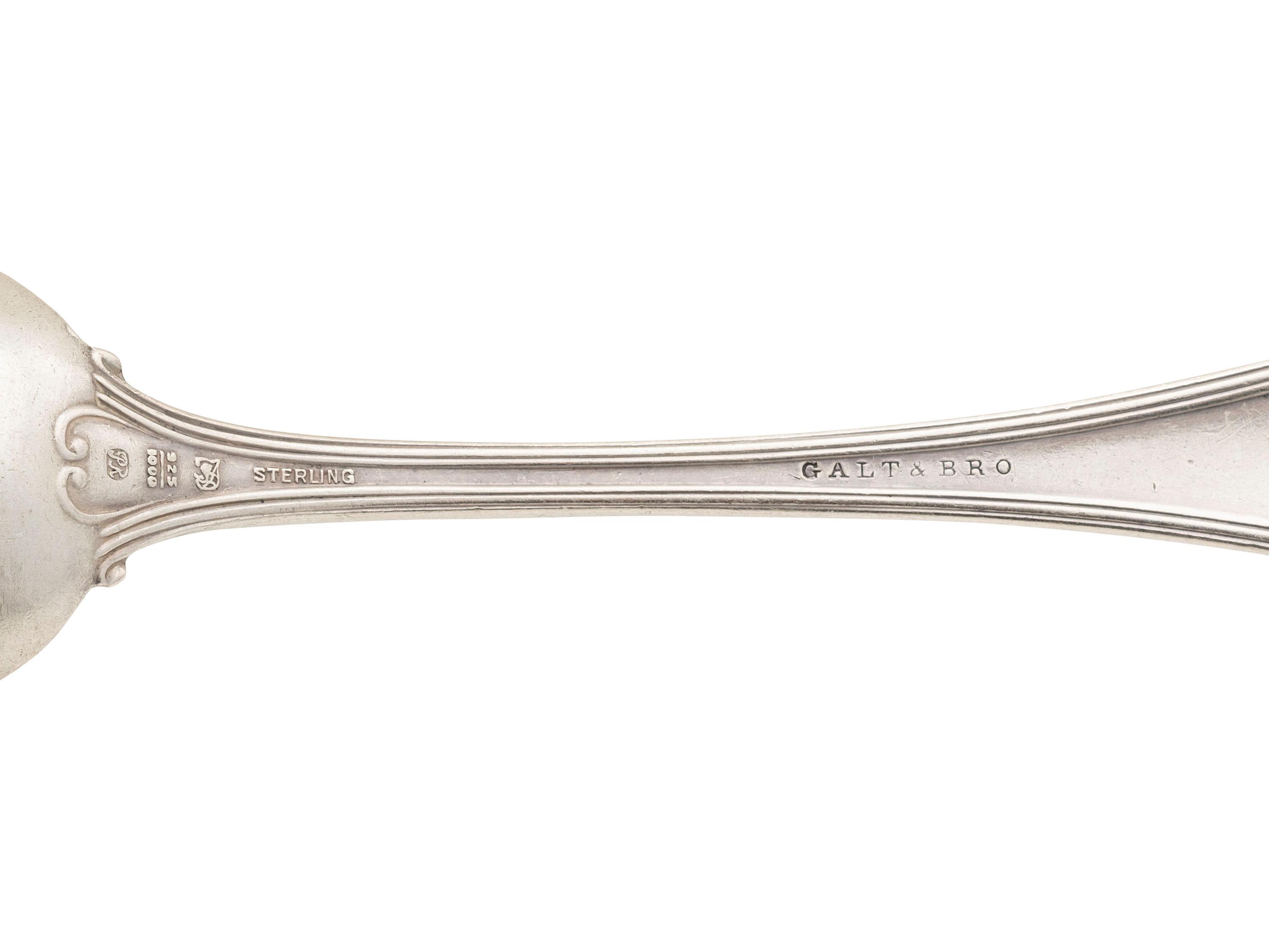 An American Silver Flatware Service