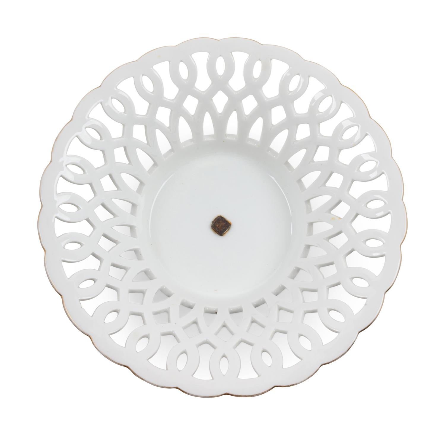 A Pair of Haviland-Limoges Porcelain Reticulated Baskets