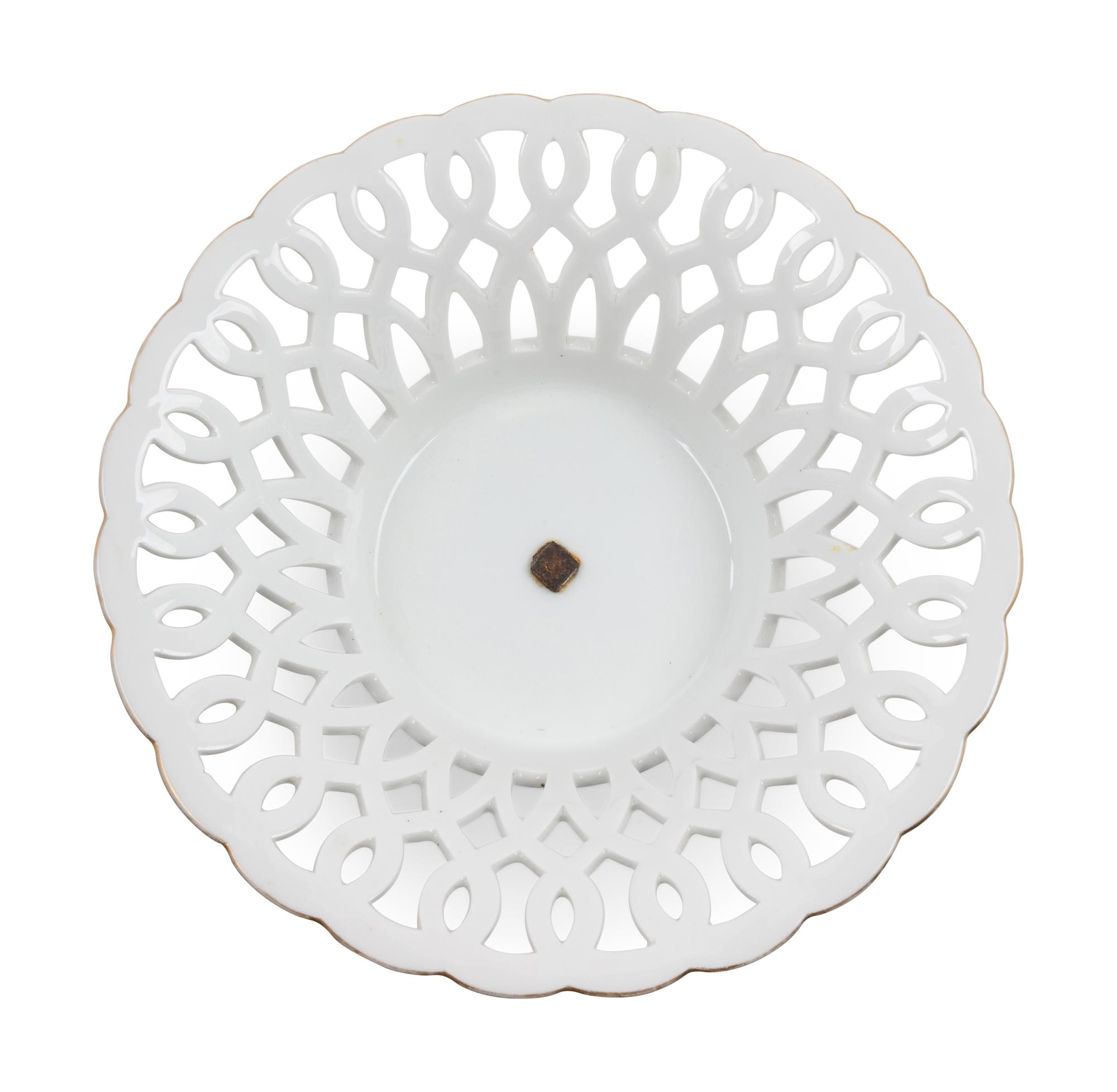 A Pair of Haviland-Limoges Porcelain Reticulated Baskets