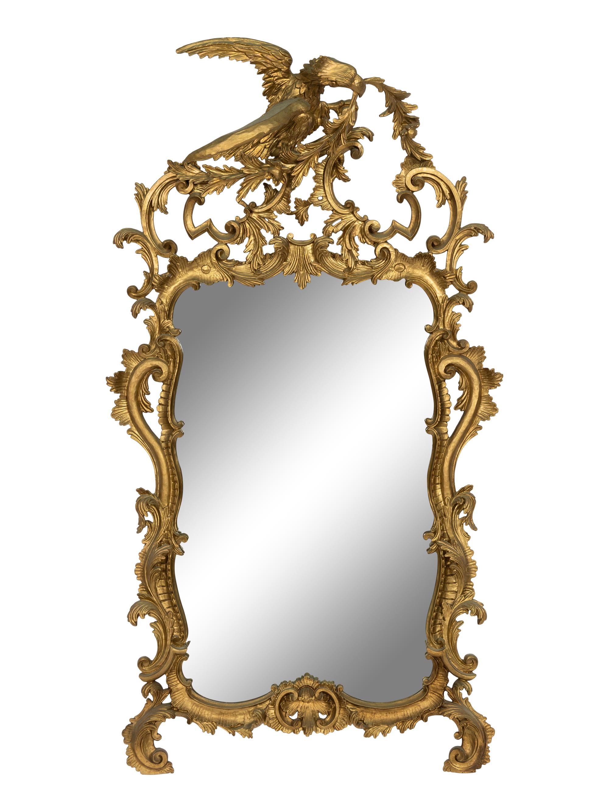 A George III Style Giltwood Mirror