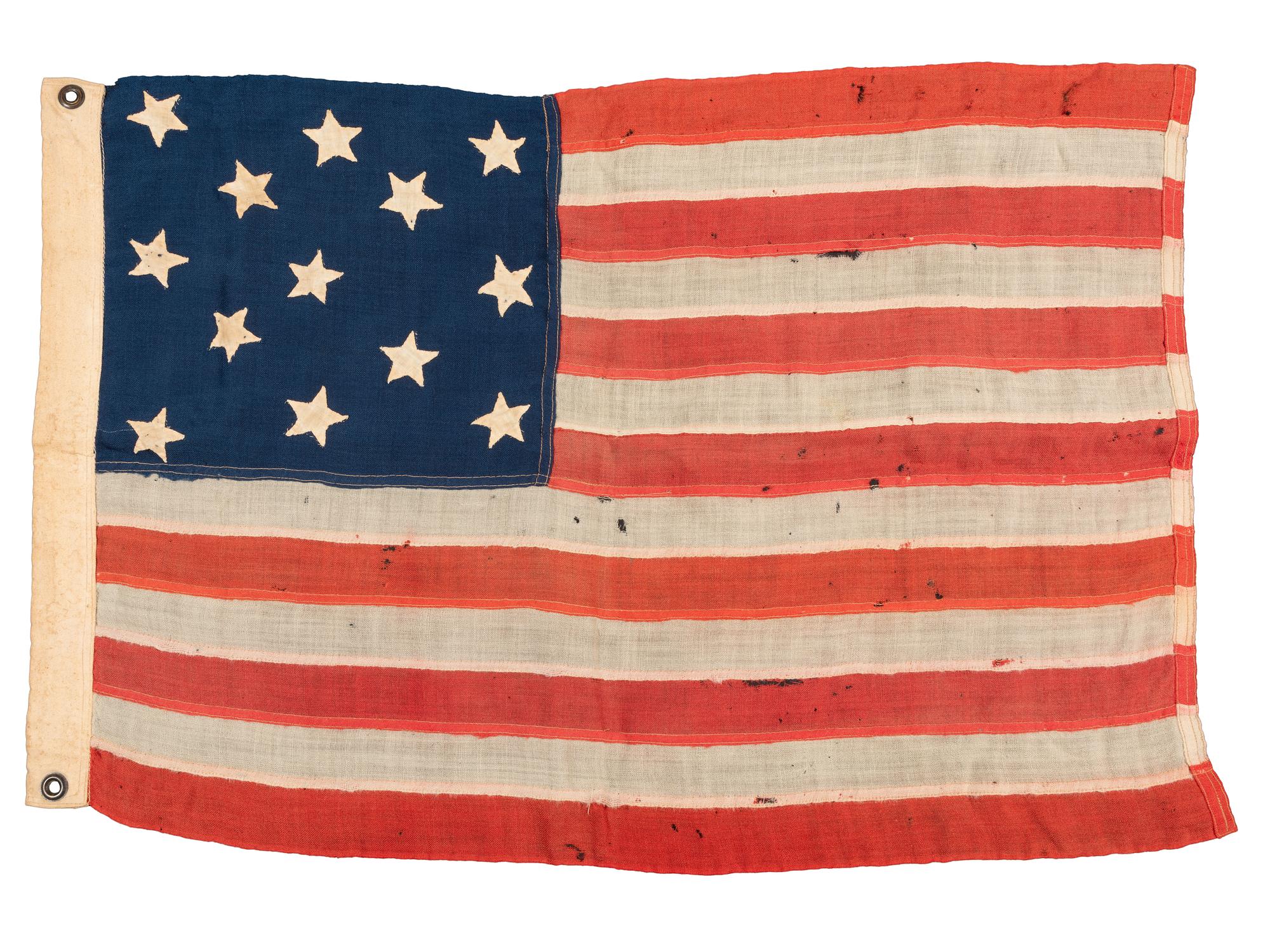 [FLAGS]. 13-star American flag. Ca late 19th-early 20th century.