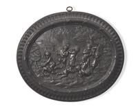 An Early Wedgwood and Bentley Black Basalt Relief Plaque