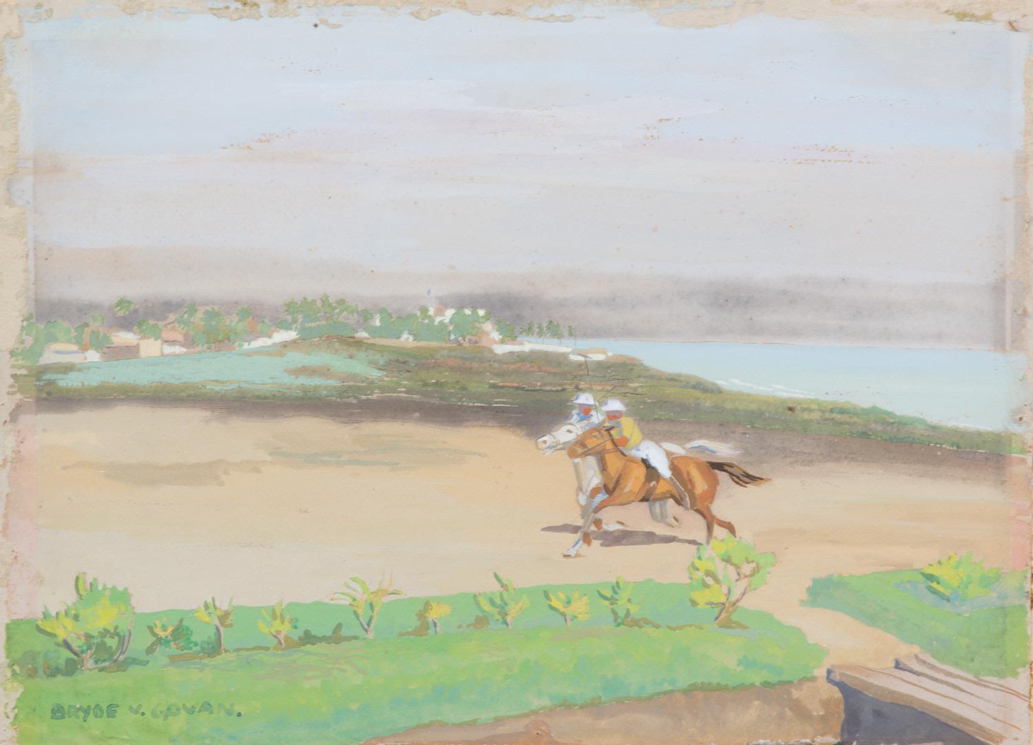 Style of Sir Alfred J. Munnings, (British, 1878-1959), Bryde vs. Govan