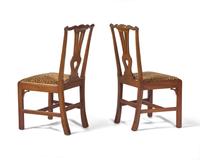 A Pair of Southern Chippendale Mahogany Side Chairs