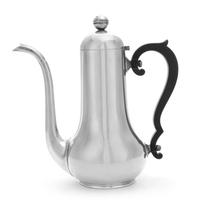An American Silver Coffee Pot, Gorham Mfg. Co., Providence, RI, 1931, of baluster form, having a hinged lid and an applied wood handle.