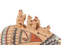 Pottery Mama Bear and Cubs
