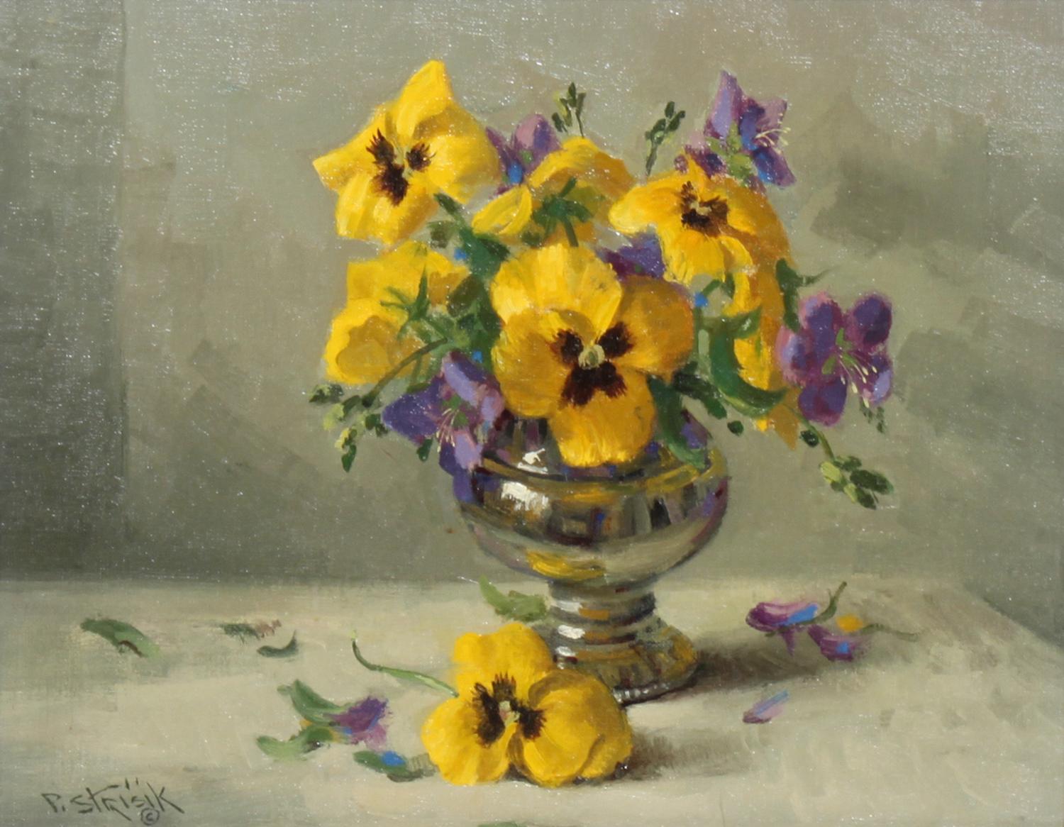 Paul Strisik, (American, 1918-1998), Pansies