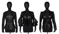 Three Designer Black Leather Jackets