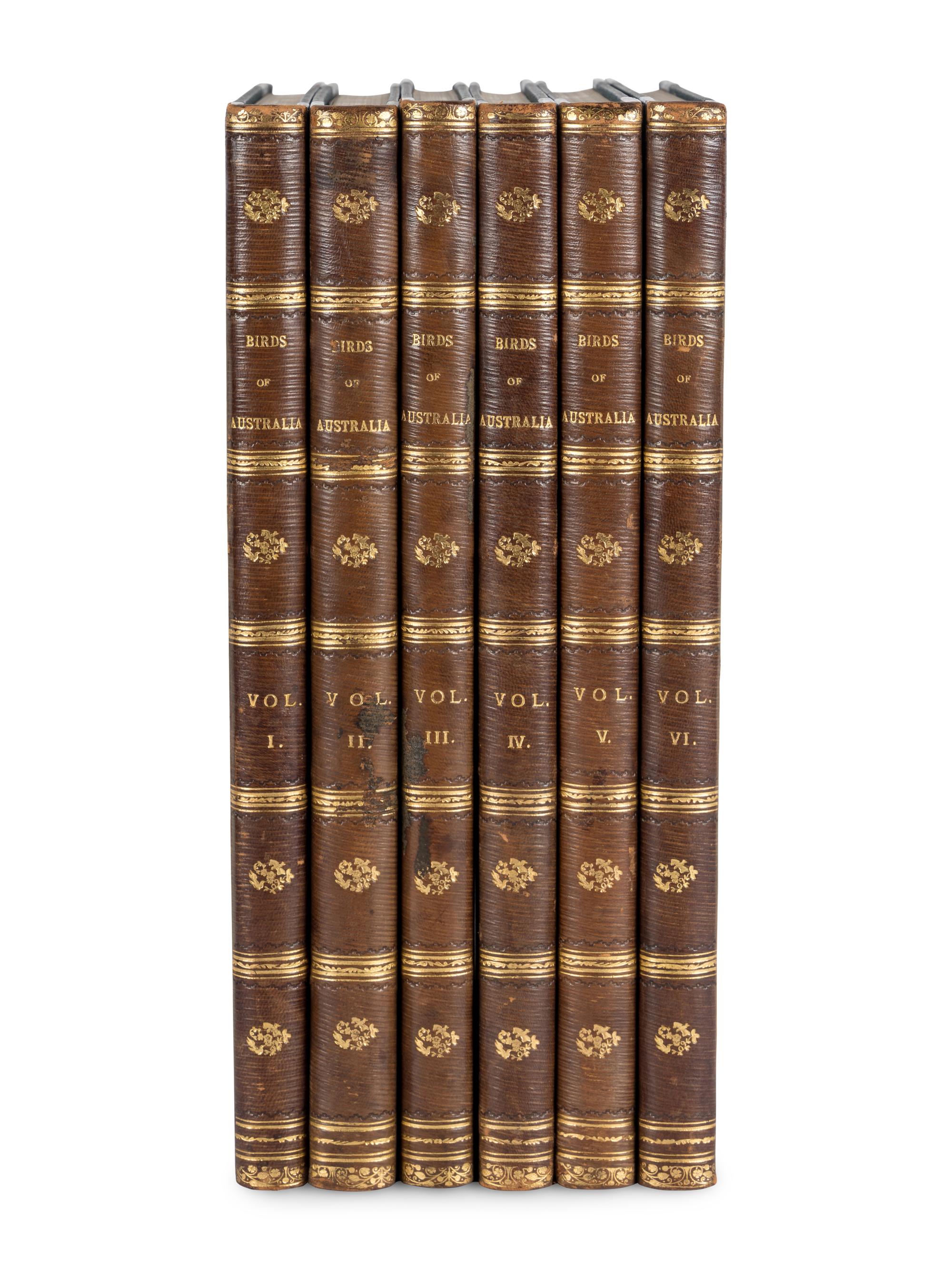 BROINOWSKI, Gracius Joseph (1837-1913). The Birds of Australia . Melbourne, Sydney, Adelaide, Brisbane, New Zealand and Tasmania: S.T. Leigh & Co. for Charles Stuart & Co., 1890-1891.