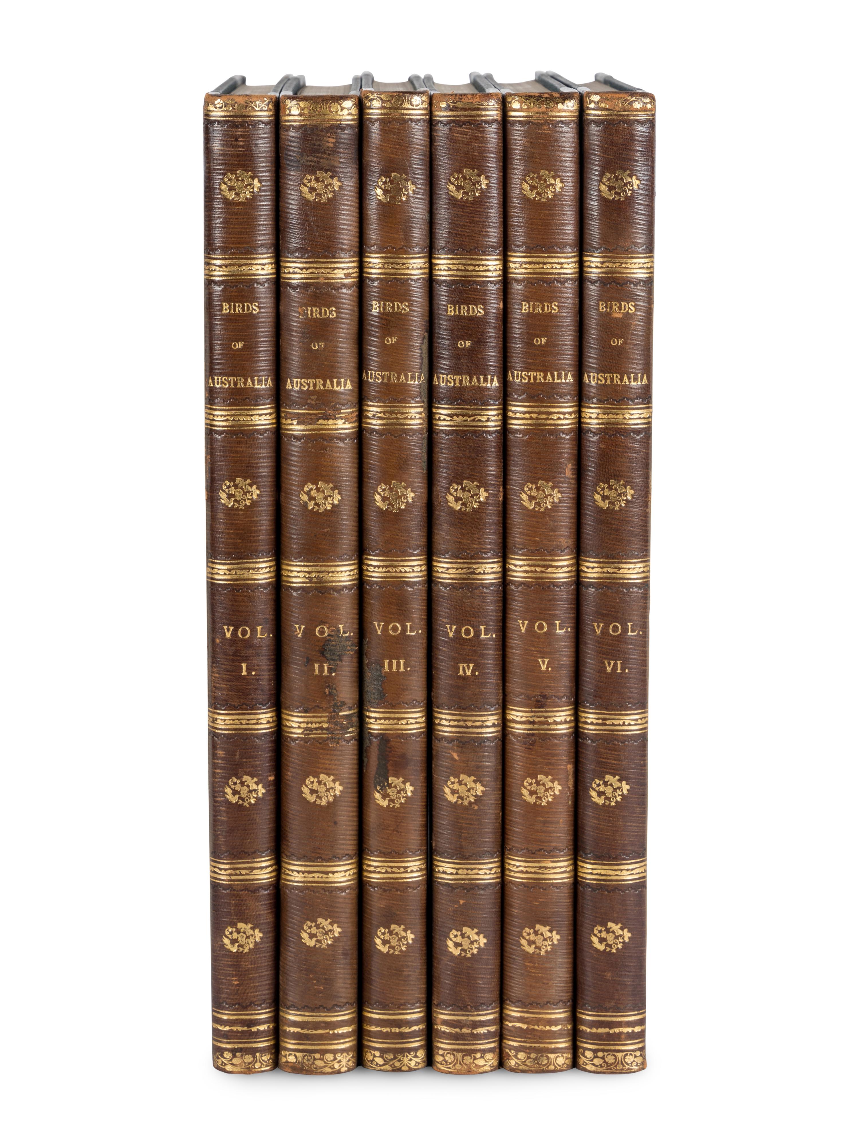 BROINOWSKI, Gracius Joseph (1837-1913). The Birds of Australia . Melbourne, Sydney, Adelaide, Brisbane, New Zealand and Tasmania: S.T. Leigh & Co. for Charles Stuart & Co., 1890-1891.