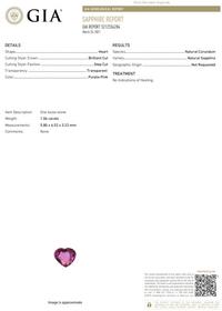PURPLE-PINK SAPPHIRE AND DIAMOND RING