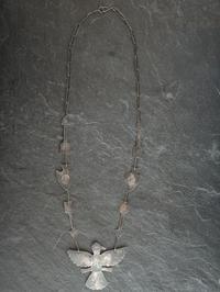 Navajo Fred Harvey Era Curio Thunderbird Necklace