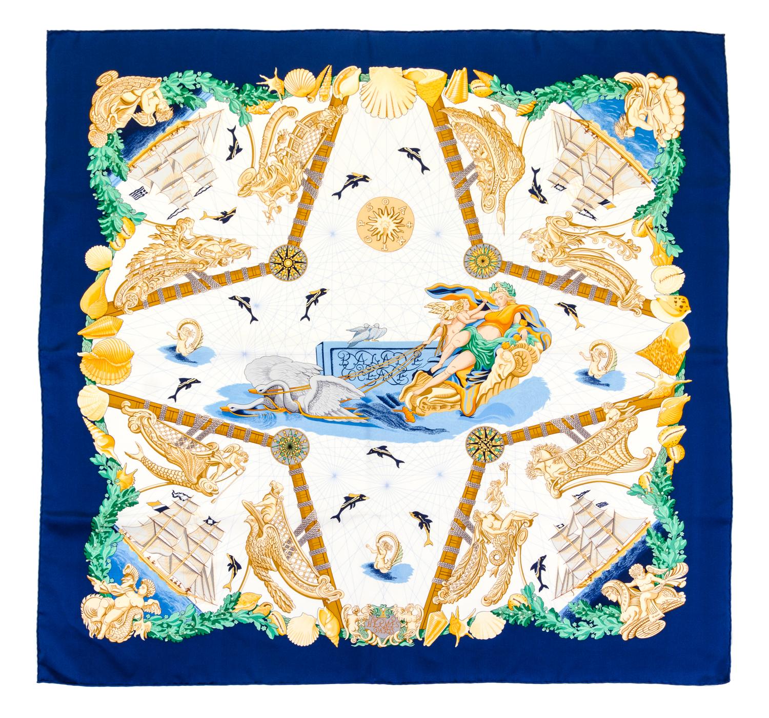 An Hermes 90cm Silk Scarf, 36" x 36".