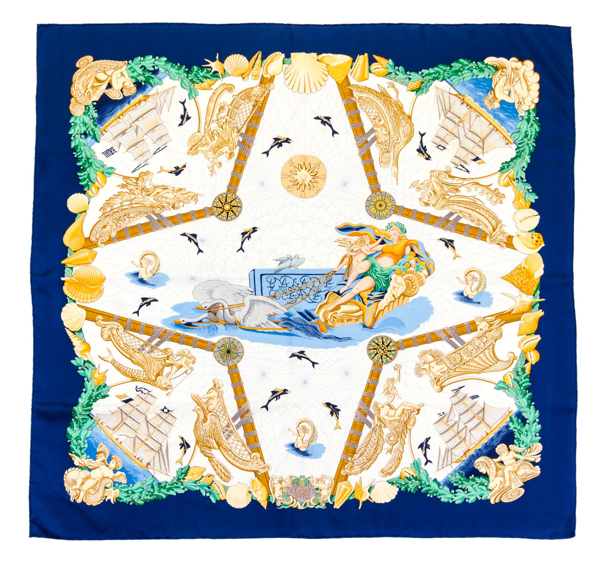 An Hermes 90cm Silk Scarf, 36" x 36".