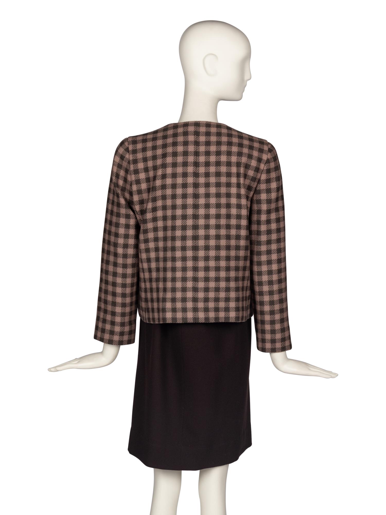 Pierre Cardin Haute Couture Tartan Jacket and Dress