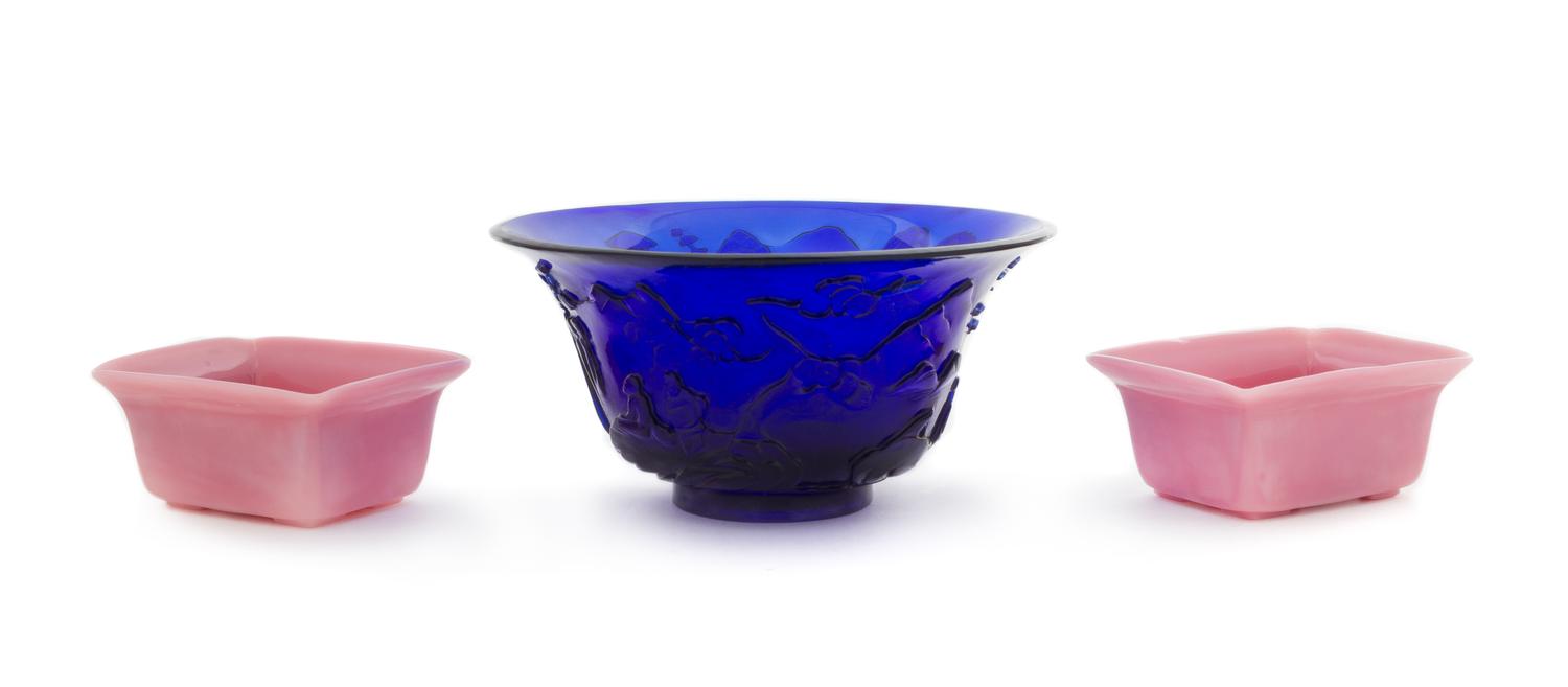 Three Peking Glass Articles — LATE 19TH/EARLY 20TH CENTURY