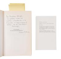VEDRINE, Hubert A group of 9 works, most INSCRIBED TO SECRETARY ALBRIGHT: