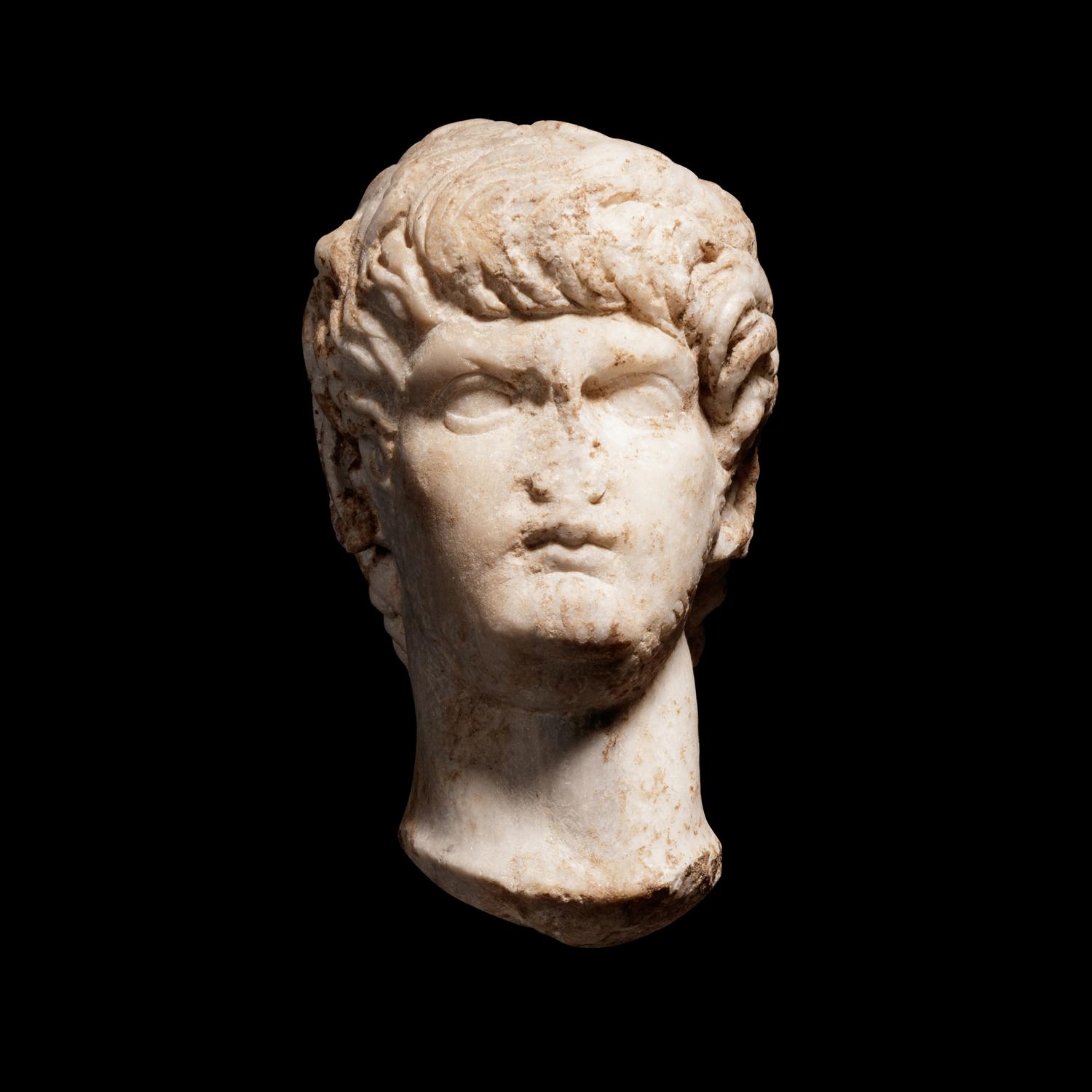 A Roman Marble Portrait of the Emperor Nero