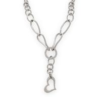 Diamond and White Gold Heart Necklace
