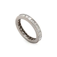 OSCAR HEYMAN, DIAMOND AND PLATINUM ETERNITY BAND