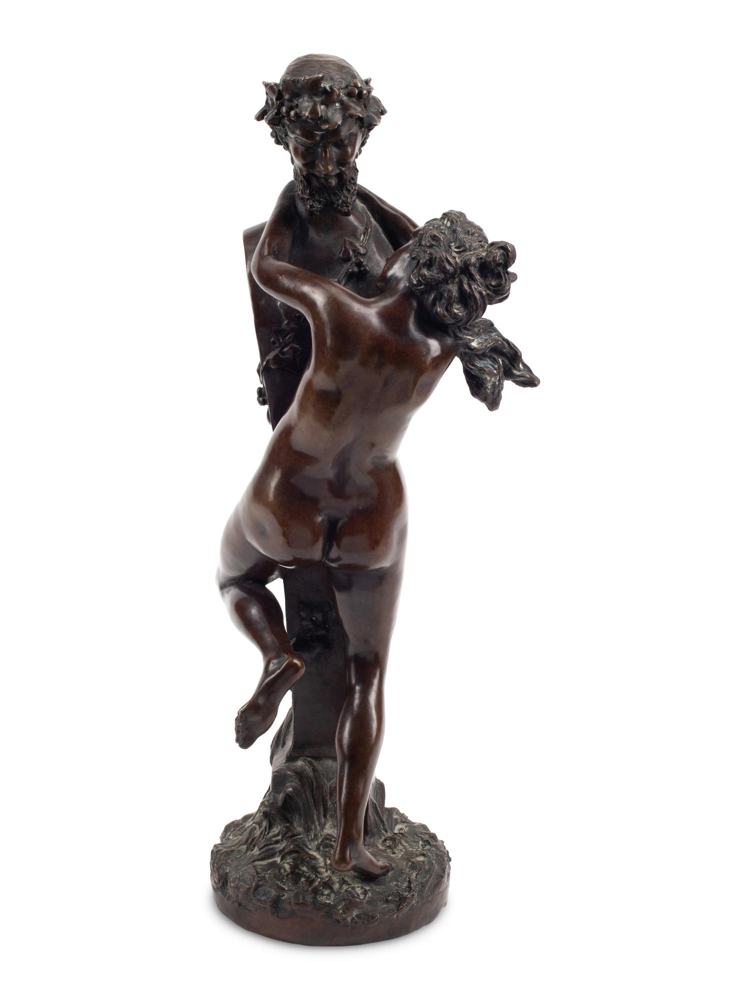 A Continental Bronze Figural Group