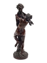 A Continental Bronze Figural Group