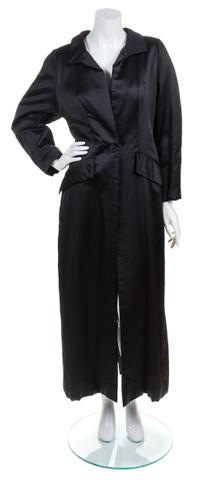 A Chloe Black Silk Evening Coat,