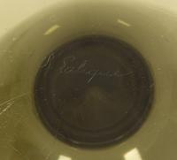 A René Lalique Smokey Gray Beliers Vase — Circa 1925
