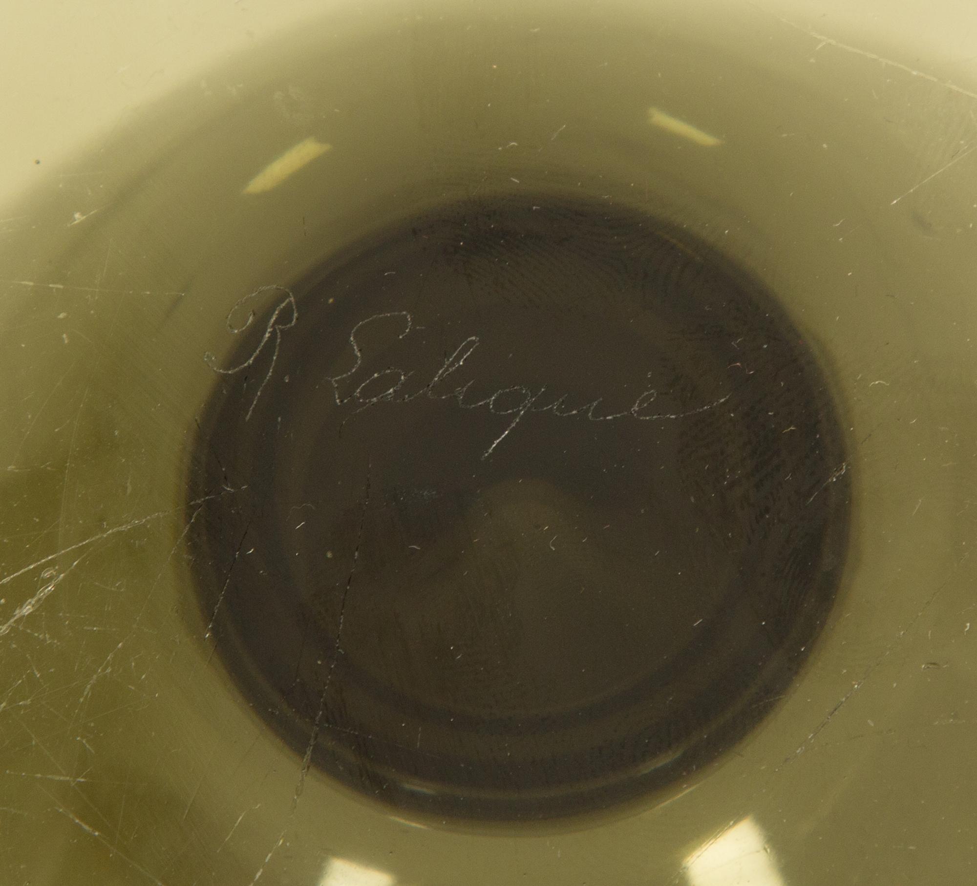 A René Lalique Smokey Gray Beliers Vase — Circa 1925