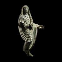 A Roman Bronze Togatus