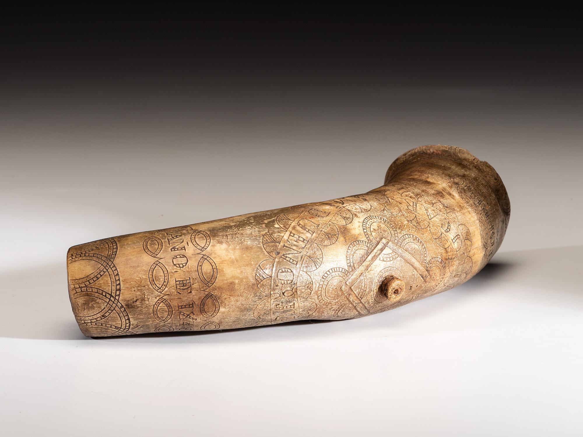Early Spanish Colonial Milk Horn