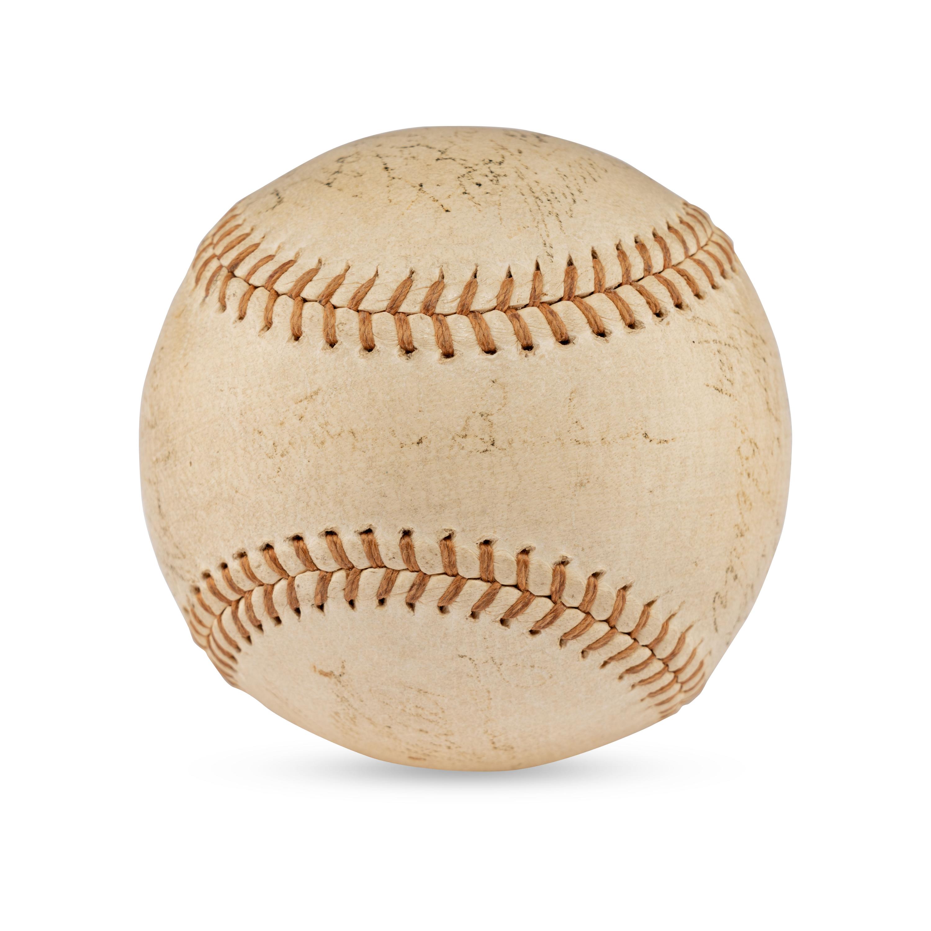 A 1936 Brooklyn Dodgers Team Signed Autograph Baseball (Beckett Authentication Services Letter of Authenticity)