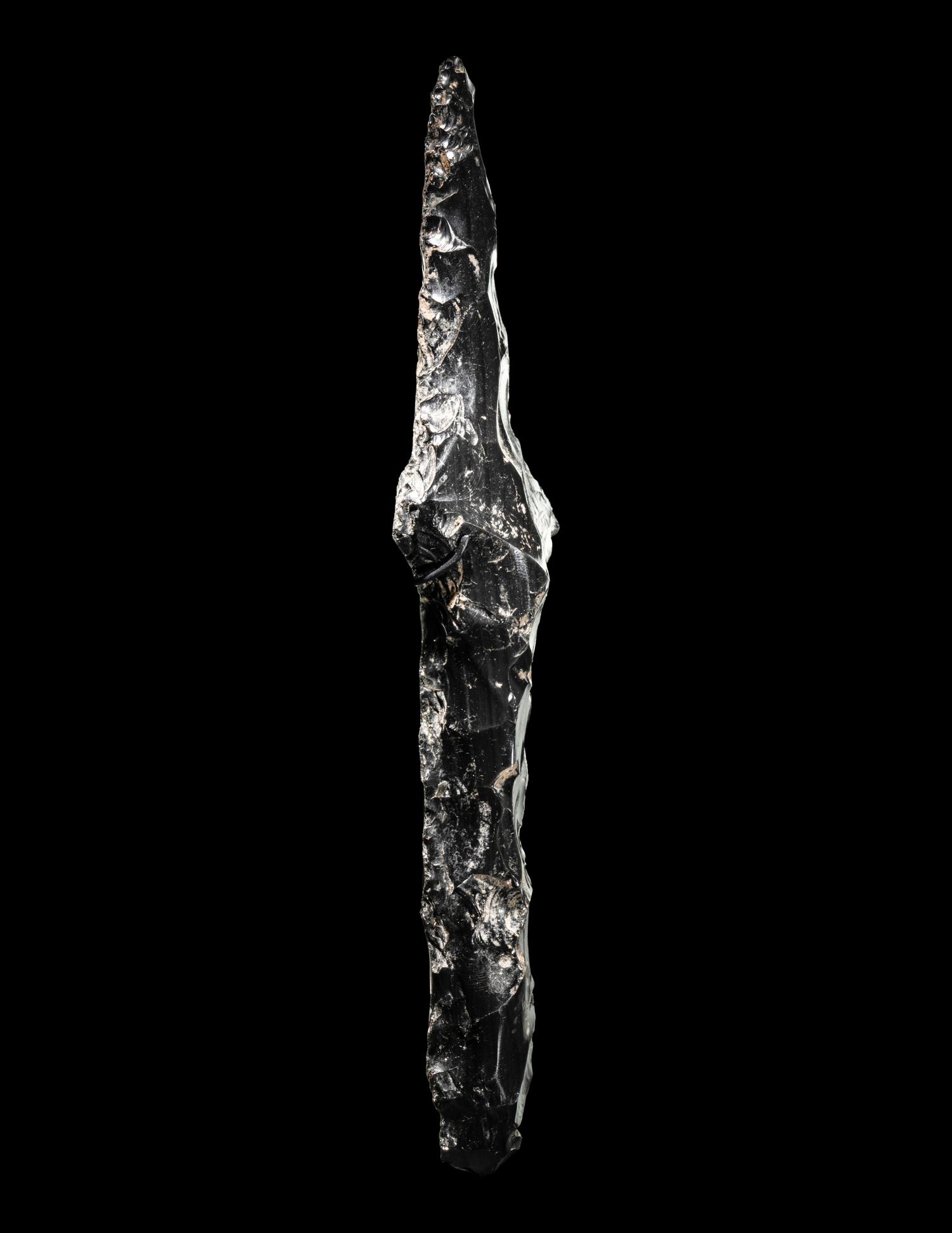 An Aztec Obsidian Eccentric Blade