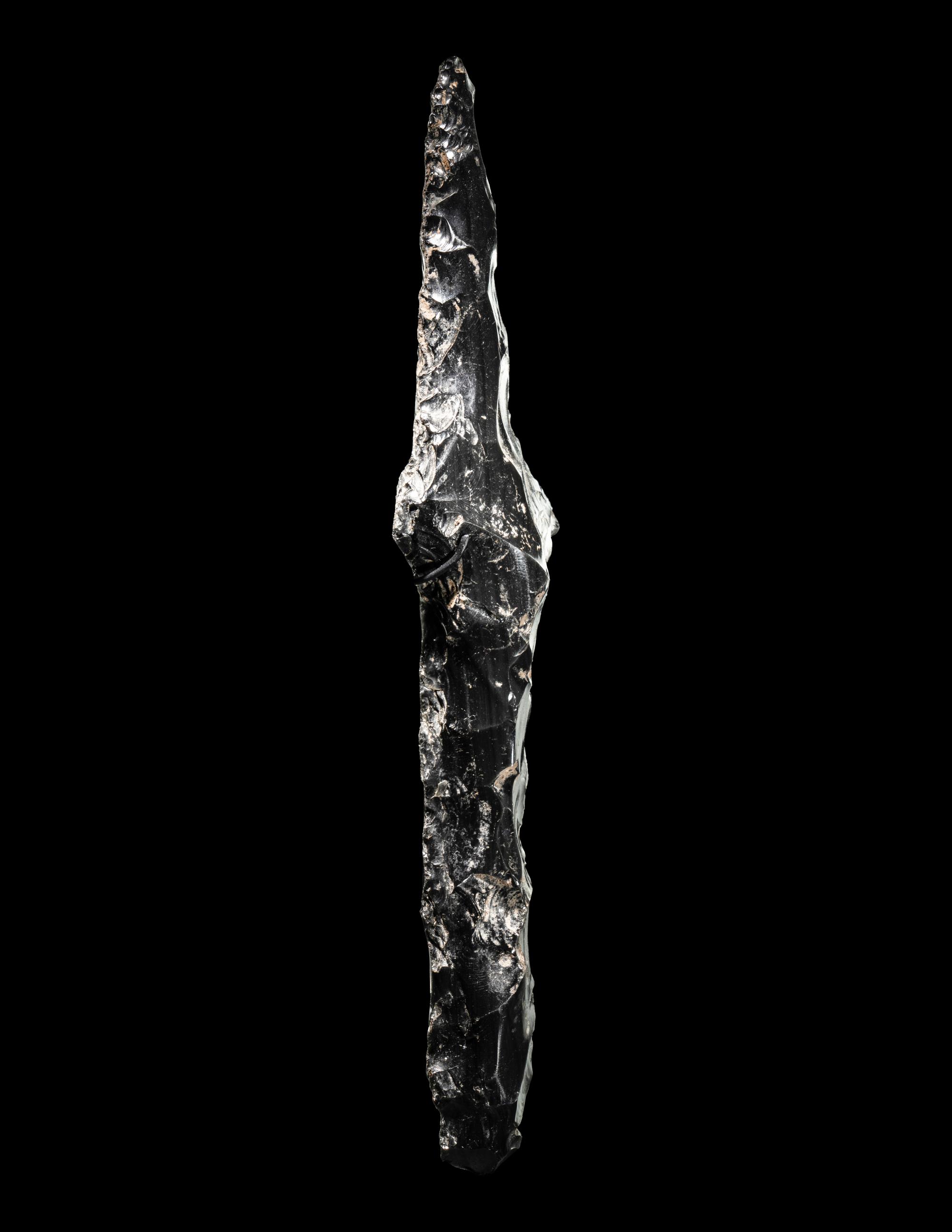 An Aztec Obsidian Eccentric Blade