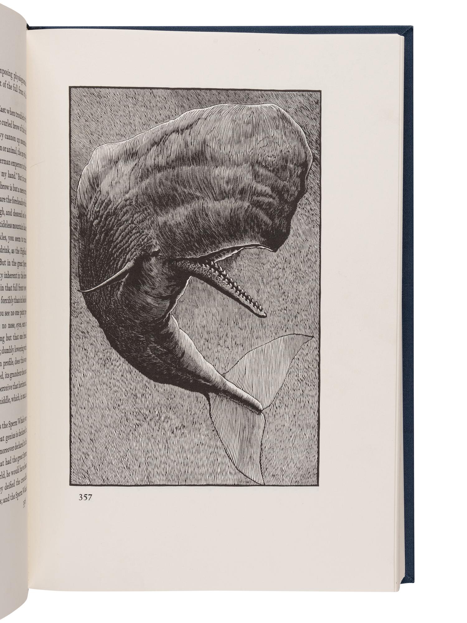 [MOSER, Barry, illustrator]. MELVILLE, Herman (1819-1891). Moby Dick; or, The Whale . Berkeley, CA: University of California Press, 1981.