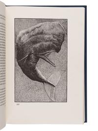 [MOSER, Barry, illustrator]. MELVILLE, Herman (1819-1891). Moby Dick; or, The Whale . Berkeley, CA: University of California Press, 1981.