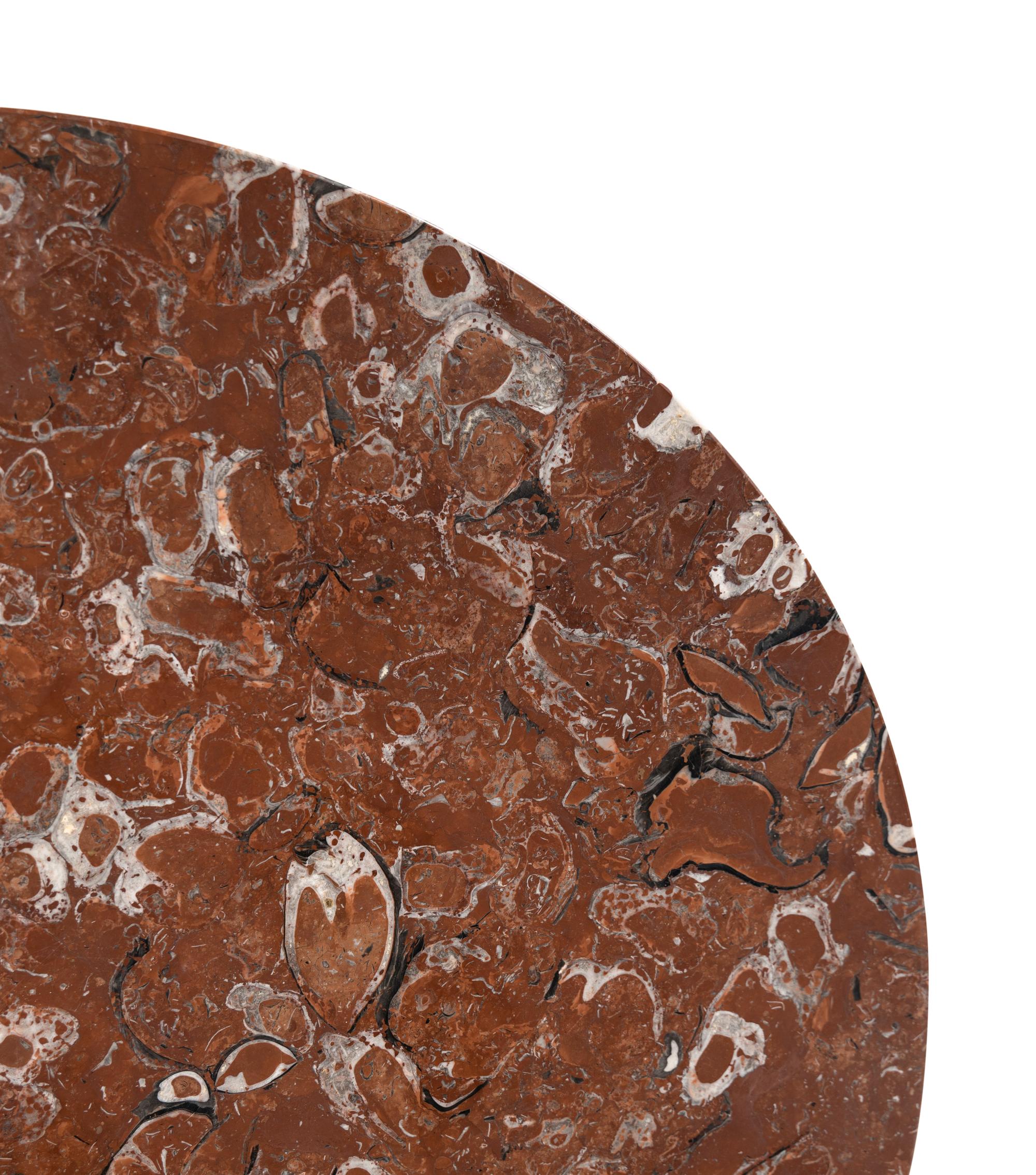 A Continental Neoclassical Style Painted and Parcel Gilt Marble-Top Center Table