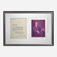[Presidential] Taft, William H, and Woodrow Wilson and Calvin Coolidge and Herbert Hoover Group of 4 Typed Letters, signed