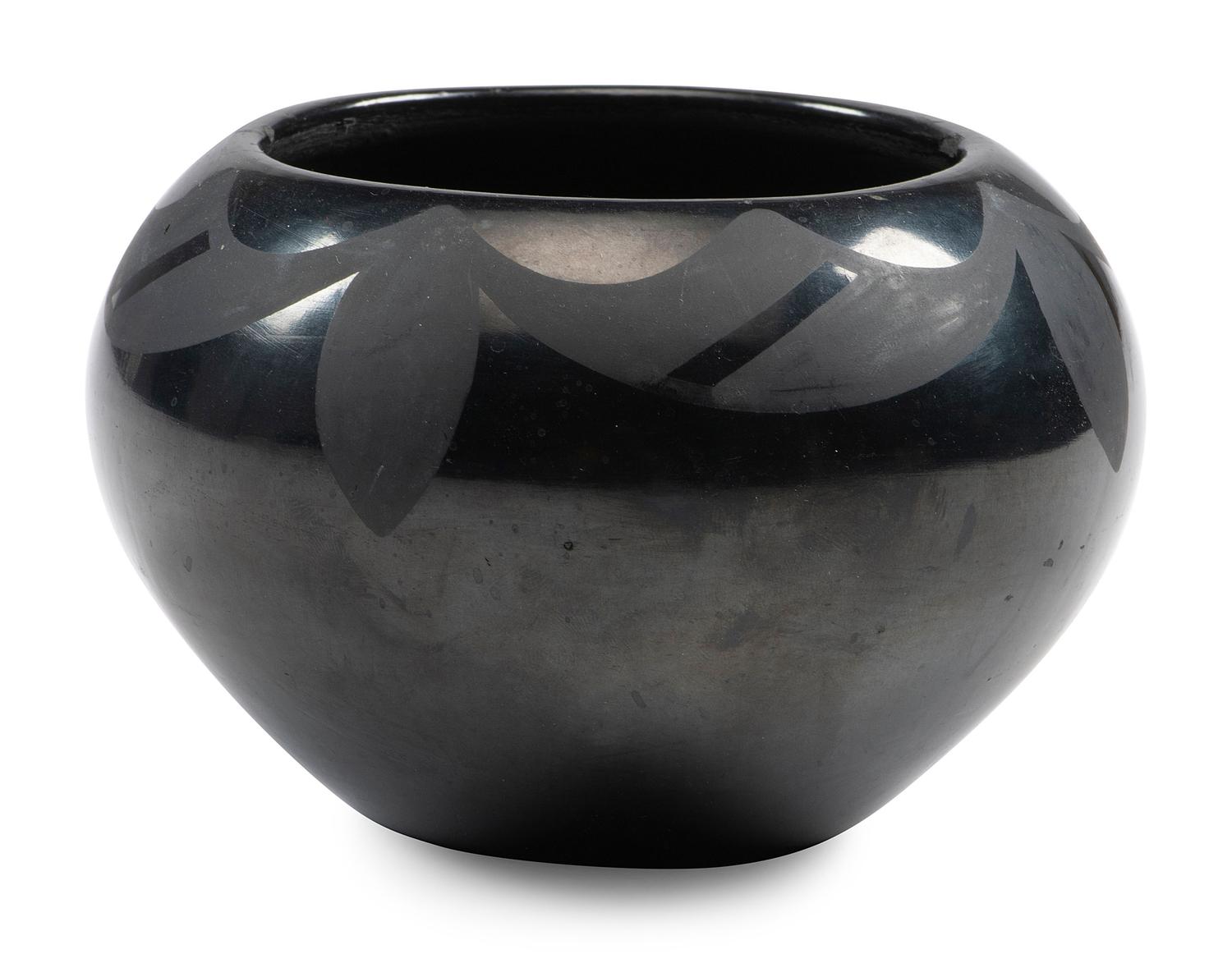 Blackware Pottery Bowl, 1925-1943