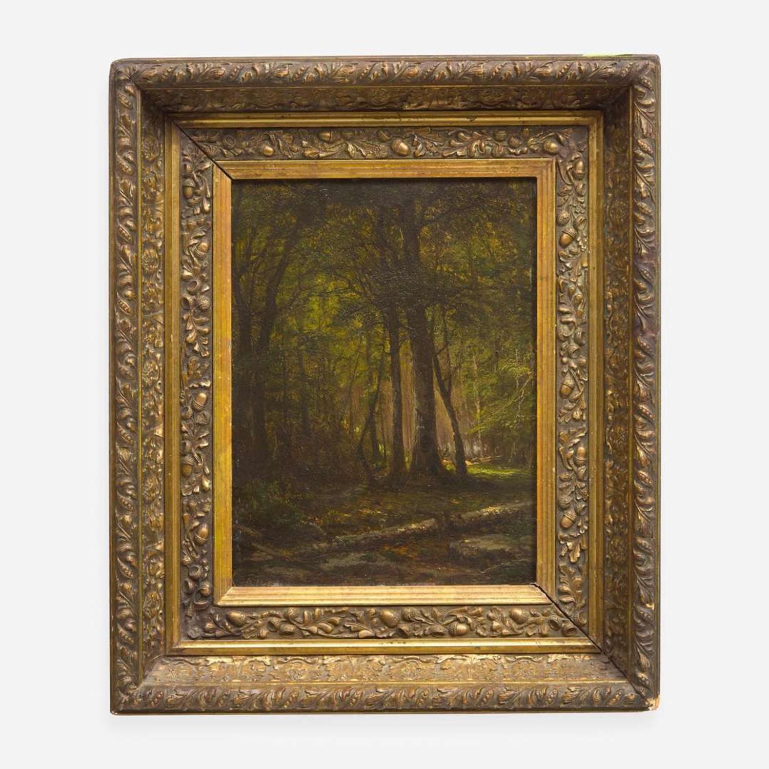 George Hetzel (American, 1826–1899) In the Deep Woods