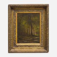 George Hetzel (American, 1826–1899) In the Deep Woods