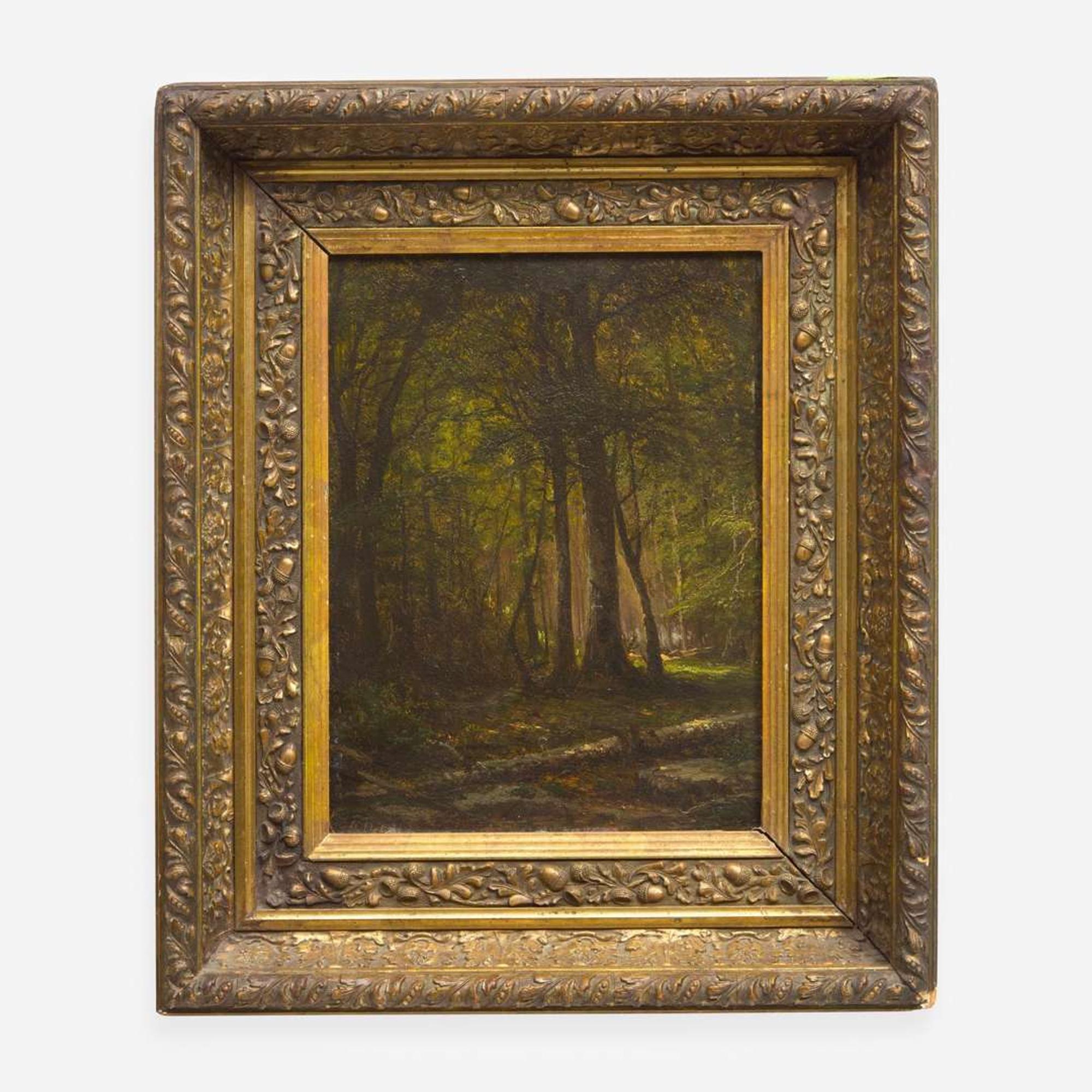 George Hetzel (American, 1826–1899) In the Deep Woods