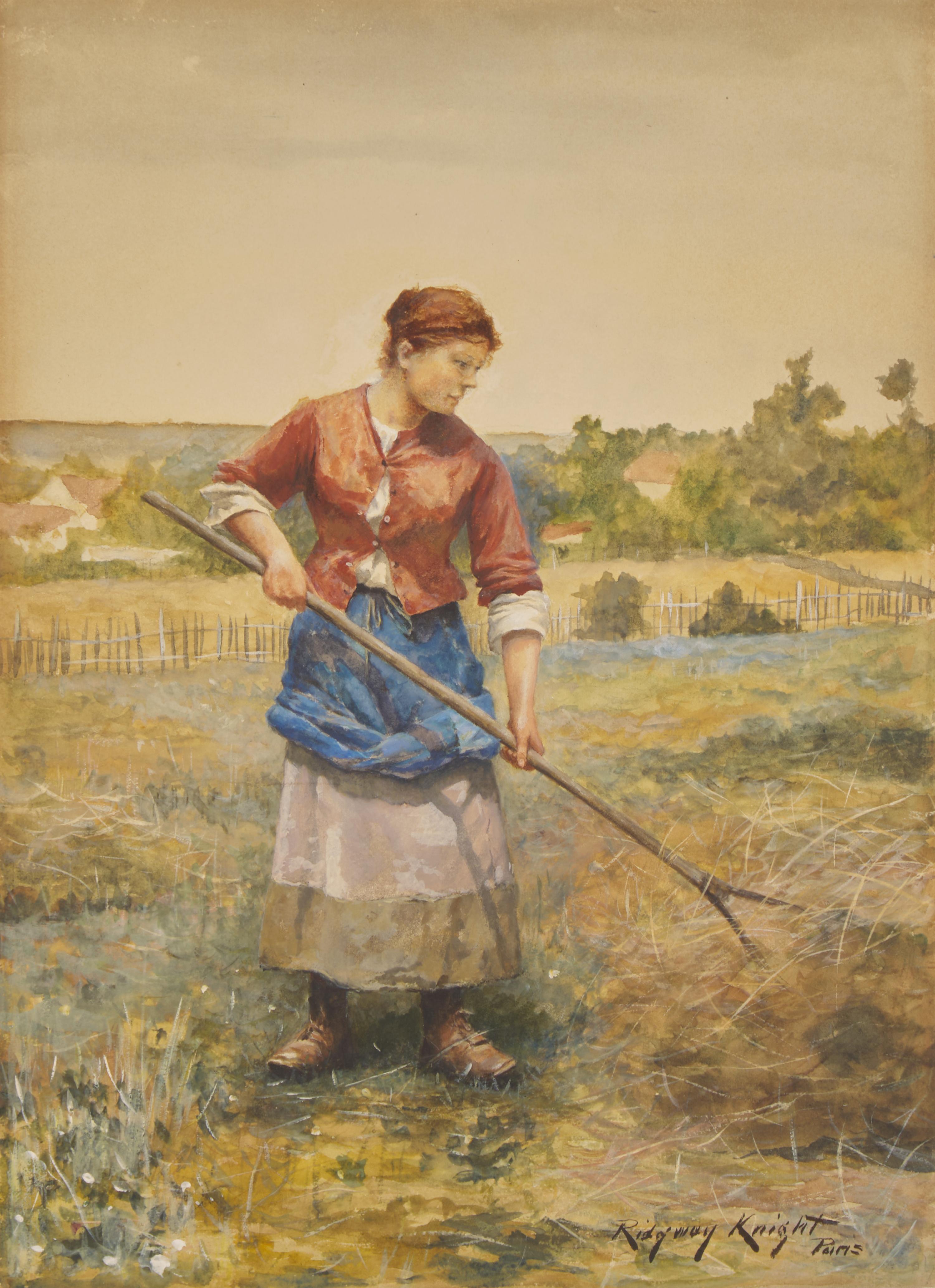 Daniel Ridgway Knight (American, 1839–1924) — Harvesting